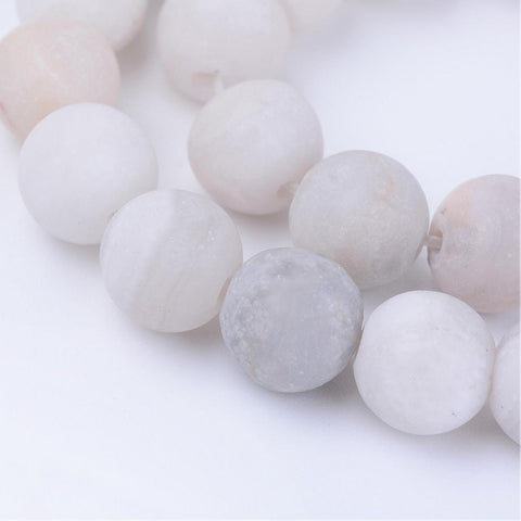 Natural Agate Bead Strands, Frosted, Round, Dyed, 8~8.5mm Natural Agate Beads Strands, Frosted, Round, Dyed Size: about 8~8.5mm diameter, hole: 1mm; about 47pcs/strand
