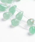 GREEN AVENTURINE Natural Agate Beads, Drop, Faceted, Dyed, 6x9mm Natural Agate Beads Strands, Drop, Faceted, Dyed Size: about 6mm wide, 9mm long, hole: 1mm