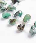 AFRICAN TURQUOISE Natural Agate Beads, Drop, Faceted, Dyed, 6x9mm Natural Agate Beads Strands, Drop, Faceted, Dyed Size: about 6mm wide, 9mm long, hole: 1mm