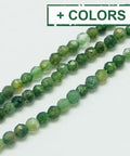 Natural Agate Beads Strands, Faceted, Round 3mm Natural Agate Beads Strands, Faceted, Round 3mm