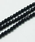 NATURAL. BLACK ONYX Natural Agate Beads Strands, Faceted, Round 3mm Natural Agate Beads Strands, Faceted, Round 3mm