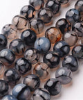 Natural Agate Dragon Vein Beads, Round, 10mm Natural Agate Dragon Vein Beads, Round, 10mm