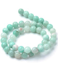 Natural Amazonite Beads, 6mm Natural Amazonite Beads Strands, Round Size: about 6~6.5mm diameter, hole: 1mm; about 63pcs/strand, 15.5".