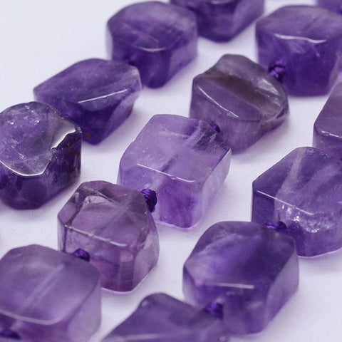 Natural Amethyst Bead Strands, Irregular, 11~14mm Natural Amethyst Bead Strands, Irregular, 11~14mm
