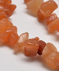 NATURAL ORANGE AVENTURINE Natural Aventurine Chip Beads, 5~8mm Chip Natural Aventurine Beads Strands Size: about 5~8mm wide, 5~8mm long; hole: 1mm; 32".