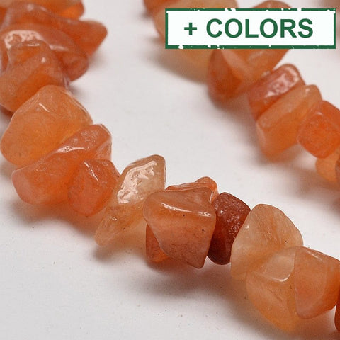 Natural Aventurine Chip Beads, 5~8mm Chip Natural Aventurine Beads Strands Size: about 5~8mm wide, 5~8mm long; hole: 1mm; 32".
