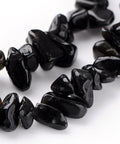 Natural Black Obsidian Bead Chips, 5~10mm Natural Black Obsidian Bead Chips, 5~10mm