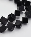 Natural Black Onyx Cube Bead Strands, Dyed, 9x8x6mm Natural Black Onyx Cube Bead Strands, Dyed, 9x8x6mm