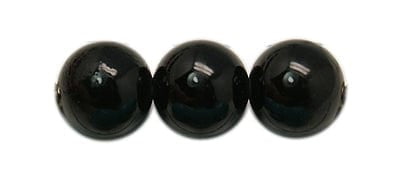 Natural Black Stone Bead Strands, Painted, Black, 6mm Natural Black Stone Bead Strands, Painted, Black, 6mm