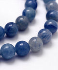 Natural Blue Aventurine Beads Strands, Round Natural Blue Aventurine Beads Strands – Round Gemstone Beads for Jewelry Making