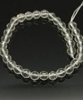 Natural Clear Quartz Crystal, Faceted, Round, 8mm Natural Clear Quartz Crystal, Faceted, Round, 8mm