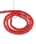 Natural Coral Beads, 4mm Natural Coral Beads, 4mm