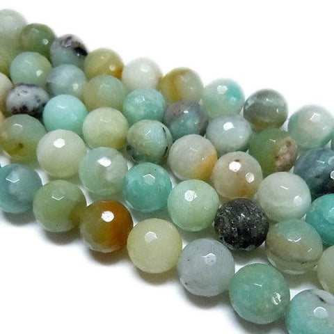 Natural Faceted Amazonite Beads, 12mm Natural Faceted Amazonite Beads, 12mm