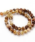 Natural Fire Agate Beads Strands, Round, 6MM Natural Fire Agate Beads Strands, Round, Size: about 6~6.5mm diameter, hole: 1mm; about 63pcs/strand, 15.5".