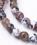 Natural Fire Crackle Agate Beads, Round, Dyed, Snow 8mm Natural Fire Crackle Agate Beads, Round, Dyed, Snow 8mm