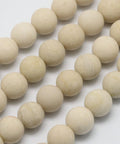 Natural Fossil Beads Strands, Frosted, Round 4mm Natural Fossil Beads Strands, Frosted, Round 4mm