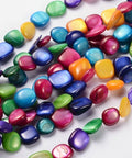 Natural Freshwater Shell Beads Strands, Dyed, Chip, Mixed 6~10mm Natural Freshwater Shell Beads Strands, Dyed, Chip, Mixed 6~10mm