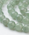 Natural Green Aventurine, 8mm Natural Gemstone Beads Strands, Green Aventurine, Round Size: about 8mm in diameter, hole: about 1mm, 15~16"