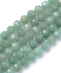 Natural Green Aventurine Bead Strands, Faceted Round 4mm Natural Green Aventurine Bead Strands, Faceted Round 4mm