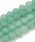 Natural Green Aventurine Beads Strands, Frosted, Round, 6mm Natural Green Aventurine Beads Strands, Frosted, Round, 6mm