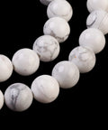 Natural Howlite Beads Strands, Round, Size: about 8mm Natural Howlite Beads Strands, Round, Size: about 8mm