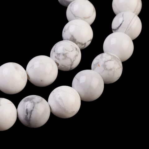 Natural Howlite Beads Strands, Round, Size: about 8mm Natural Howlite Beads Strands, Round, Size: about 8mm