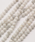 Natural Howlite Round Bead Strand 3mm Natural Howlite Round Bead Strand 3mm