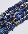 BLUE Natural Imperial Jasper Beads Strands, Chips, Dyed, 4~10mm Natural Imperial Jasper Beads Strands, Chips, Dyed, 4~10mm
