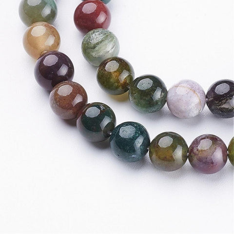 Natural Indian Agate, 6mm Natural Indian Agate, 6mm
