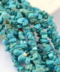 Natural Jade Chip Beads, Turquoise, 4~10mm Dyed Natural White Jade Chip Beads, Imatition Green Turquoise, DeepSkyBlue  Size: about 4~10mm long, 4~6mm wide, 2~4mm thick, hole: 1mm; about 210pcs/strand, 35.4"