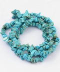 Natural Jade Chip Beads, Turquoise, 4~10mm Dyed Natural White Jade Chip Beads, Imatition Green Turquoise, DeepSkyBlue  Size: about 4~10mm long, 4~6mm wide, 2~4mm thick, hole: 1mm; about 210pcs/strand, 35.4"