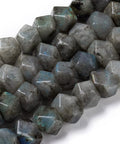 Natural Labradorite Beads Strands, Faceted, Polygon, 13~14mm long (1 STR) Natural Labradorite Beads Strands, Faceted, Polygon, 13~14mm long (1 STR)