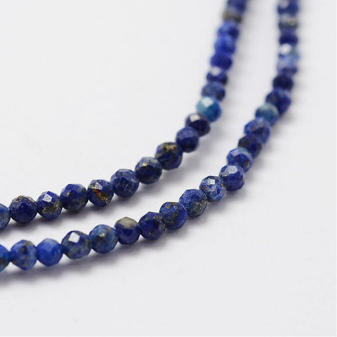 Natural Lapis Lazuli Beads, Faceted, Round, 2mm Natural Lapis Lazuli Beads, Faceted, Round, 2mm