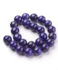 Natural Lapis Lazuli Beads, Round, 8mm ​​Natural Netstone Beads Strands, Round, Frosted