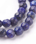 Natural Lapis Lazuli Beads Strands, Faceted, Midnight Blue, 4mm Natural Lapis Lazuli Beads Strands, Faceted, Midnight Blue, 4mm