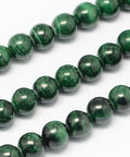 Natural Malachite Bead Strands, Round 3mm Natural Malachite Bead Strands, Round 3mm