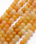 Natural Old Topaz Jade Beads Strands, Round Size: about 8.5mm Natural Old Topaz Jade Beads Strands, Round Size: about 8.5mm in diameter, hole: 1mm, about 45pcs/strand, 14.6".