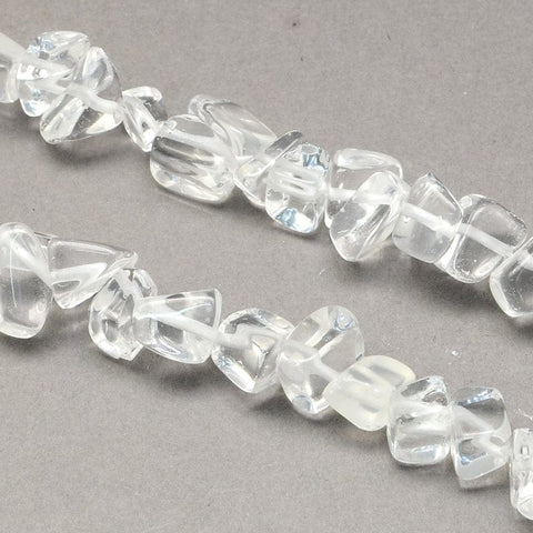 Natural Quartz Crystal Stone Bead Strands, Chip, Quartz Crystal 8~18mm Natural Quartz Crystal Stone Bead Strands, Chip, Quartz Crystal 8~18mm