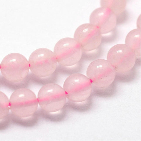 (BG7475C) Natural Rose Quartz Beads Strands, Round 3mm (1 STR) (BG7475C) Natural Rose Quartz Beads Strands, Round 3mm (1 STR)