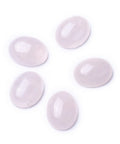 (BG7321-01C) Natural Rose Quartz Cabochons, Oval  7x9mm (5 PCS) (BG7321-01C) Natural Rose Quartz Cabochons, Oval  7x9mm (5 PCS)