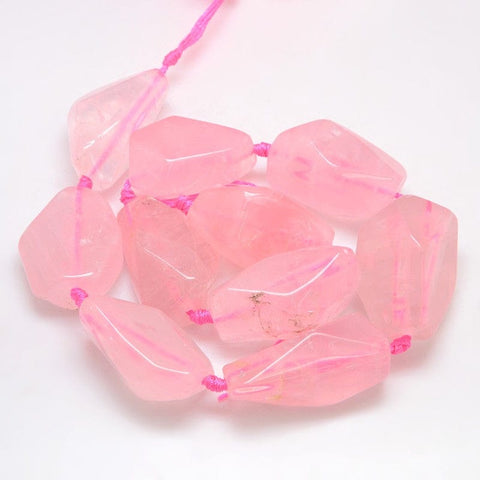 Natural Rose Quartz Nuggets, 10~25x20~45mm Natural Rose Quartz Nuggets, 10~25x20~45mm