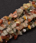 Natural Rutilated Quartz Bead Chips, 5~10mm Natural Rutilated Quartz Bead Chips, 5~10mm
