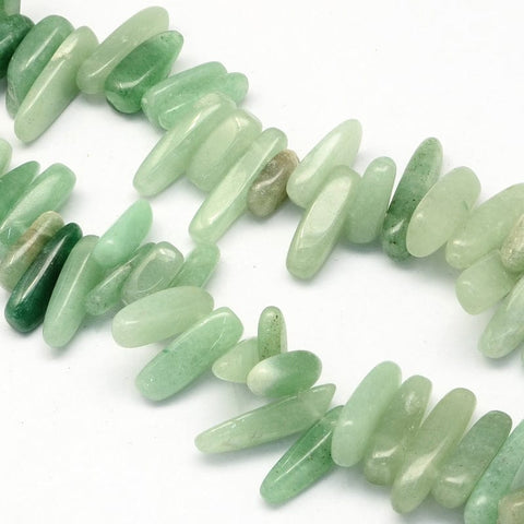 NATURAL GREEN AVENTURINE Natural Stone Bead Strands, Chip, 13~22mm Natural Stone Bead Strands, Chip, 13~22mm