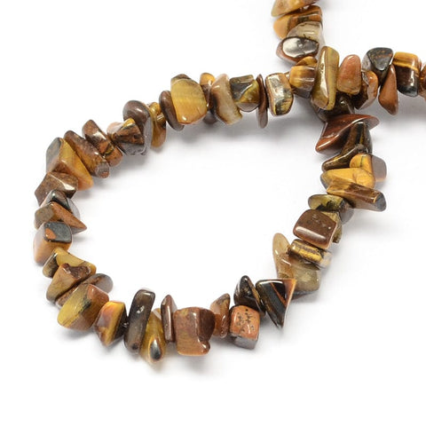 Natural Tiger Eye Semi Precious Bead Chips, 4~10x4~6mm Natural Tiger Eye Semi Precious Bead Chips, 4~10x4~6mm