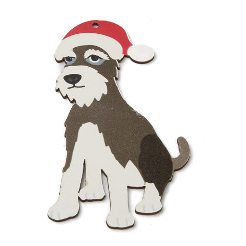 DOG Natural Wood Big Pendants, for Christmas 9-12CM (4 PCS) Natural Wood Big Pendants, for Christmas 9-12CM (4 PCS)