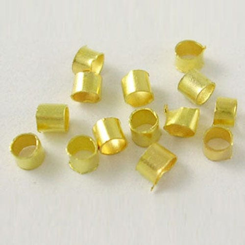 Nickel Brass Crimp Beads, Tube, Golden 2mm in diameter, 2mm long Nickel Free Brass Crimp Beads, Tube, Golden Size: about 2mm in diameter, 2mm long, hole: 1.5mm.