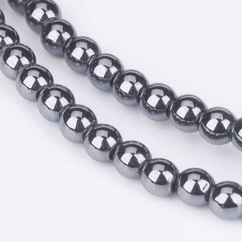 Non-Magnetic Synthetic Hematite Beads, Round, Black, 3mm Non-Magnetic Synthetic Hematite Beads, Round, Black, 3mm
