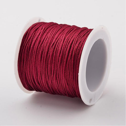 DARK RED Nylon Thread Cord, 0.8-1mm Nylon Thread Cord, 0.8-1mm