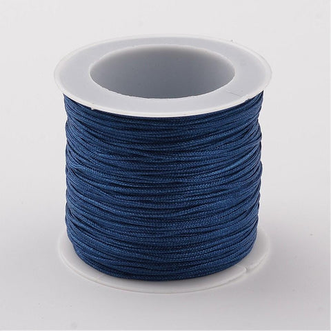 MIDNIGHT BLUE Nylon Thread Cord, 0.8-1mm Nylon Thread Cord, 0.8-1mm