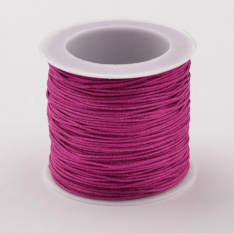 MED.VIOLET RED Nylon Thread Cord, 0.8-1mm Nylon Thread Cord, 0.8-1mm